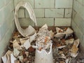 old Broken toilet