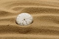 Old broken watch on a sand background Royalty Free Stock Photo
