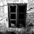 Old broken window Royalty Free Stock Photo