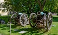 Old bronze cannons produced at the factories of the Russian Empire in the fortress of Suomenlinna