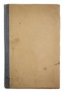 Old book cover isolated on the white background Royalty Free Stock Photo