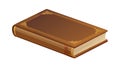 Old Brown Book, Rustic Knowledge Source, vector design Generative AI Royalty Free Stock Photo