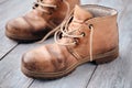 Old brown boots Royalty Free Stock Photo