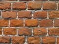 Old brown brick wall background Royalty Free Stock Photo