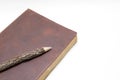 The old brown diary Royalty Free Stock Photo
