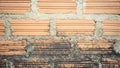 Old brown grunge walll brick texture background Royalty Free Stock Photo