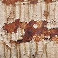 Old Brown Peeling Paint Stain On Vintage Metal Surface Background Royalty Free Stock Photo