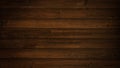 Old brown rustic weathered dark grunge wooden timber table wall floor board texture - wood background banner top view Royalty Free Stock Photo