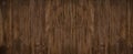 Old brown rustic weathered dark grunge wooden timber table wall floor board texture - wood background banner top view Royalty Free Stock Photo