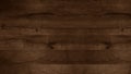 Old brown rustic weathred dark grunge wooden timber table wall floor board texture - wood background banner top view Royalty Free Stock Photo