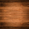 Old brown rustic weathred dark grunge wooden timber table wall floor board texture - wood background square top view Royalty Free Stock Photo