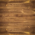 Old brown rustic weathred dark grunge wooden timber table wall floor board texture - wood background square top view Royalty Free Stock Photo