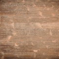 Old brown rustic weathred dark grunge wooden timber table wall floor board texture - wood background square top view Royalty Free Stock Photo