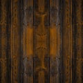 Old brown rustic weathred dark grunge wooden timber table wall floor board texture - wood background square top view Royalty Free Stock Photo