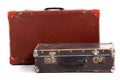 Old brown suitcase