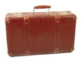 Old brown suitcase