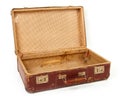 Old brown suitcase for travel