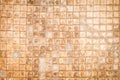 Old brown tile background Royalty Free Stock Photo