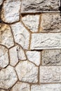 Old brown wall with stone masonry, background, texture Royalty Free Stock Photo