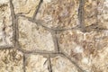 Old brown wall with stone masonry, background, texture Royalty Free Stock Photo