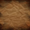 Old brown winkled paper background