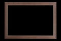 Old brown wood frame isolated on white Royalty Free Stock Photo