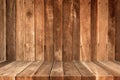 Old brown wood panel wall with textures Royalty Free Stock Photo