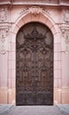 Old brown wooden door Royalty Free Stock Photo