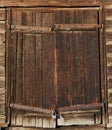 Old brown wooden door Royalty Free Stock Photo