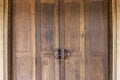 brown wooden door Royalty Free Stock Photo