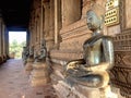 Old Buddha image in Wat Sisaket Temple in Vientiane, Laos