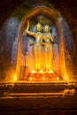 Old Buddha's statue in a Bagan pagoda