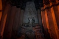 Old Buddha statue in Wat Chai Wattanaram temple in Ayutthaya Historical Park Royalty Free Stock Photo