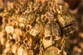 Old buddhist Antique brass bell Royalty Free Stock Photo