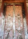 Old Buddhist Painting on the ancient door