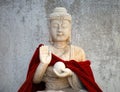 Old Buddhist statue Royalty Free Stock Photo