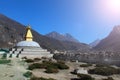 Old Buddhist stupa in Himalayas Royalty Free Stock Photo