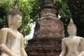 Old Buddhist Temple With Buddha Statue And One Stupa Royalty Free Stock Photo