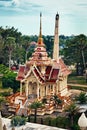 Old buddist crematory in Wat Chalong. Thailand.