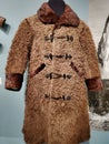 Old Buffalo Coat in the C.M. Russell Museum in Great Falls, Montana Royalty Free Stock Photo