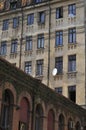 Old building belonging to the Romanian Orthodox Church in the center of old town in Bucharest Royalty Free Stock Photo