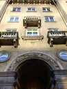 Old Building from below of Balcony Royalty Free Stock Photo