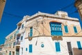Old building in St Julians Malta on the corner of two streets Royalty Free Stock Photo