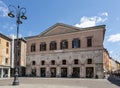 An old building in the city center of Ferrara