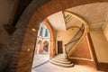 Old building courtyard in Montauban, France