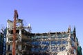 Old building demolition in Athens, Greece Royalty Free Stock Photo