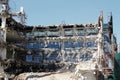 Old building demolition in Athens, Greece Royalty Free Stock Photo