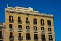 Old building facade ands balconies Royalty Free Stock Photo