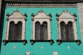 Old building facade. Moscow, Russia