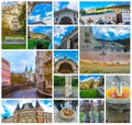 Building facades in Karlovy Vary, Czech Republic Royalty Free Stock Photo